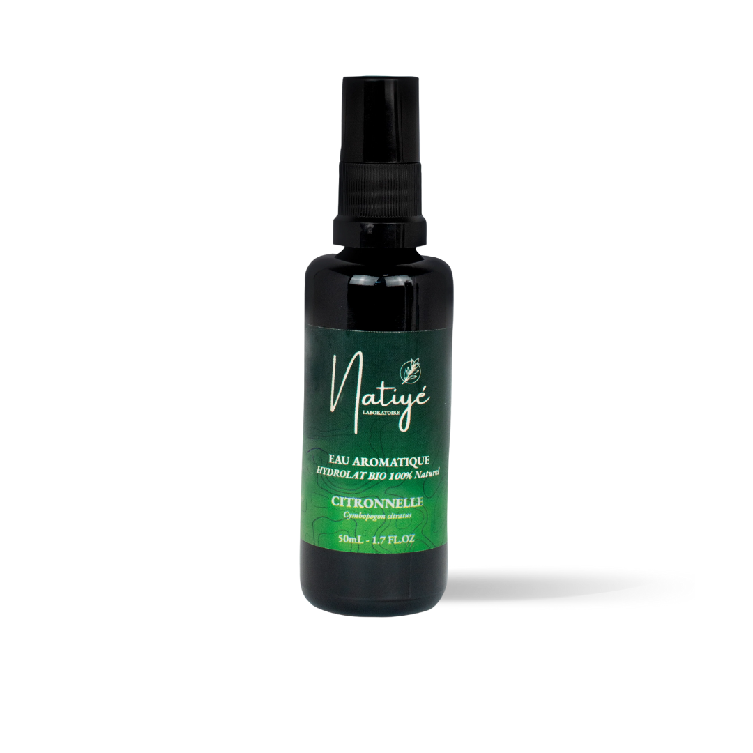 Hydrolat de Citronnelle, brume légère aux propriétés purifiantes et relaxantes