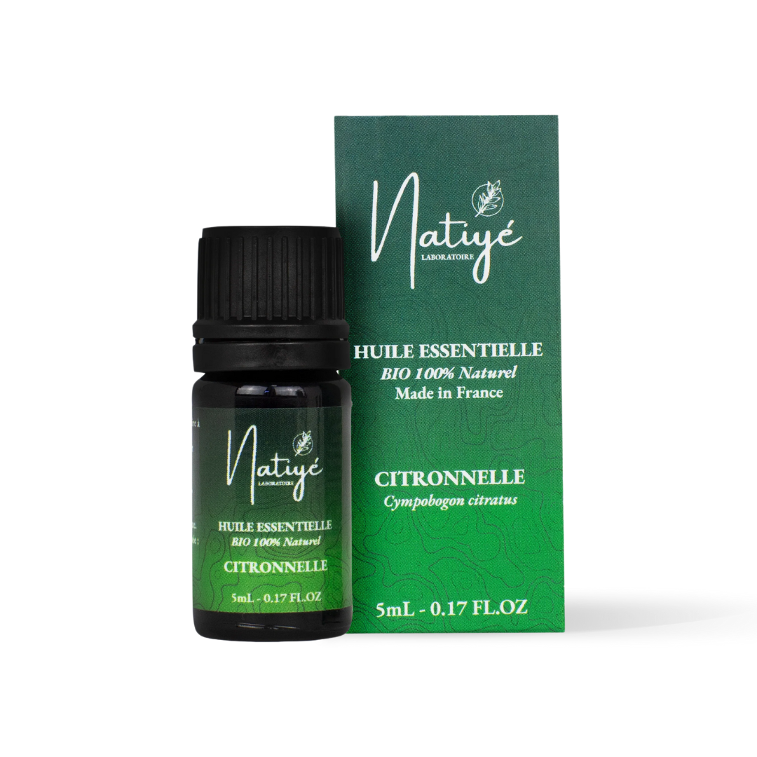 Citronnelle des Indes, huile essentielle apaisante et purifiante de Guadeloupe